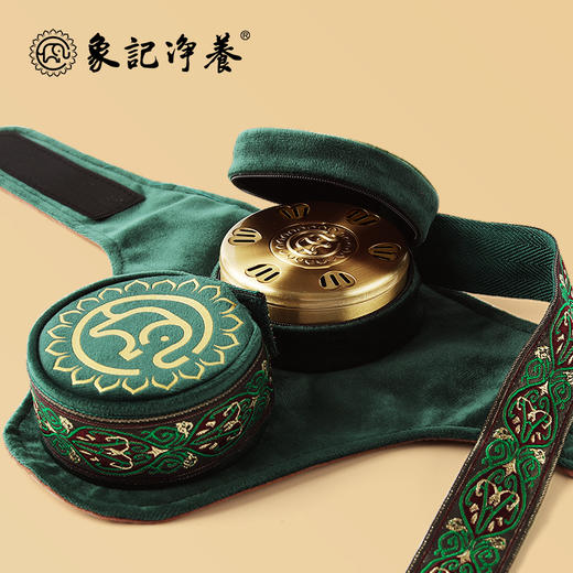 分销【颈部二联】艾灸盒/套装--54柱艾柱+铜盒+布套+穴位图/无烟艾灸套装/随身灸 商品图1