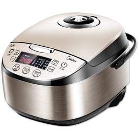 美的（Midea）电饭煲 电饭锅4L智能电饭煲气动涡轮防溢圆灶釜内胆家用电饭煲 MB-WFS4037