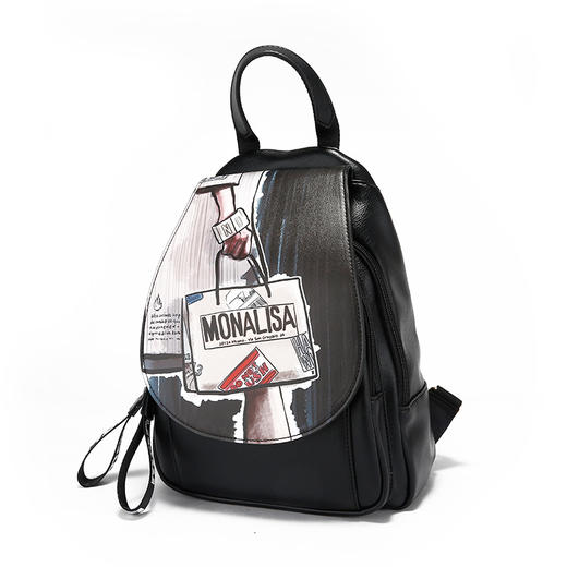 蒙娜丽莎女士双肩包小背包ntf18506