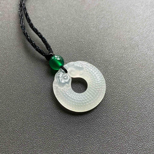 冰种翡翠双龙玉佩双龙护主 商品图4