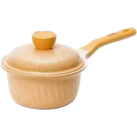 Kitchen arisu 单手柄抗菌IH两用汤锅（黄）18cm【中】 