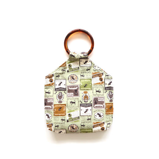 HUJI祤集Amber手提包插画标签小黑猫 商品图0