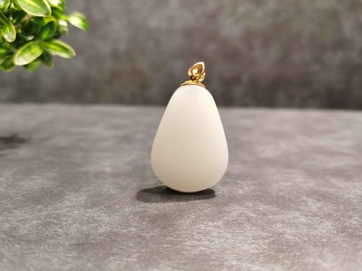 【御珠宫坊】金镶羊脂白玉佛吊坠 商品图1