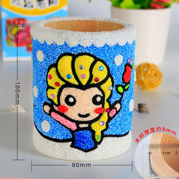 会员免费体验【手工】木板雪花泥画 商品图3