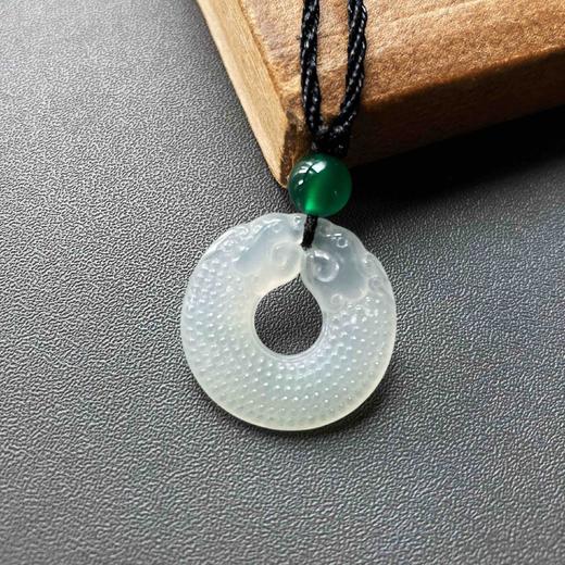 冰种翡翠双龙玉佩双龙护主 商品图1