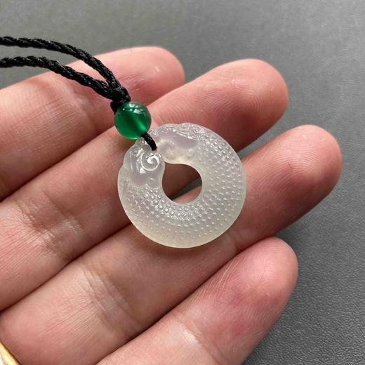冰种翡翠双龙玉佩双龙护主 商品图5