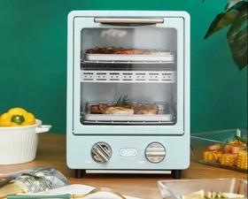  火遍全球的双层小烤箱占地只有A4纸大小？3分钟极速升温无需预热！ 