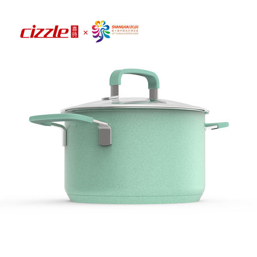 cizzle喜时不锈钢【缤纷】20cm汤锅婴儿辅食锅电磁炉燃气通用 商品图5