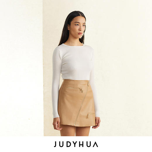 JUDYHUA 背部镂空设计针织打底上衣 商品图2