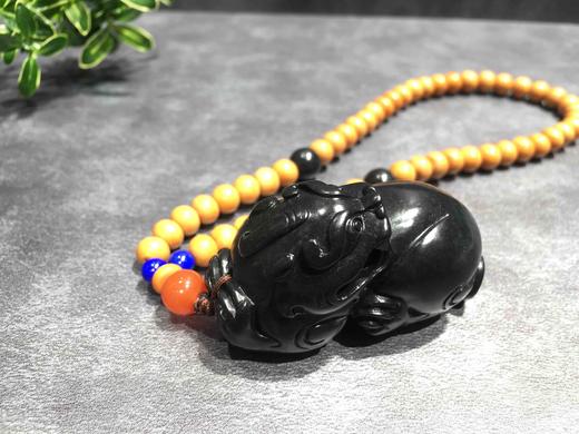 【御珠宫坊】墨玉貔貅手把件 商品图1