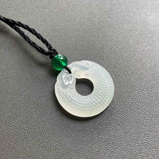 冰种翡翠双龙玉佩双龙护主 商品图2