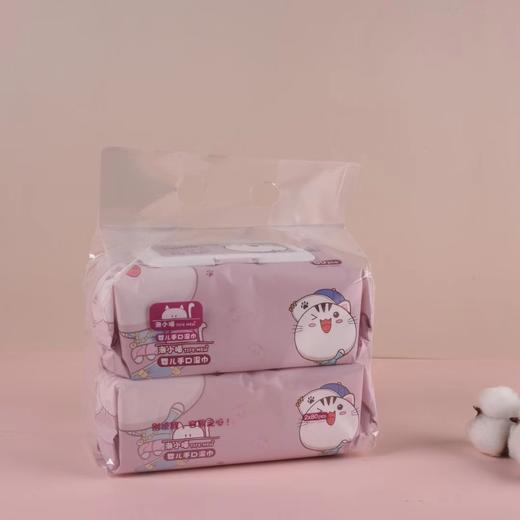 潮小喵粉色湿巾80片2连包 商品图1