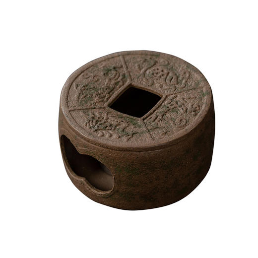 茶香记 紫砂 手工 仿古铜泥温茶炉 回纹款 温茶器 温酒炉 茶道零配 商品图4