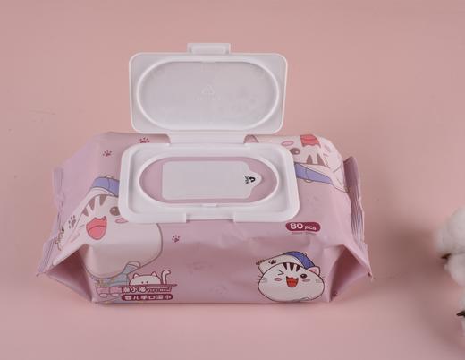 潮小喵粉色湿巾80片2连包 商品图2