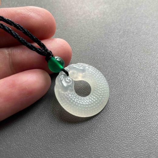 冰种翡翠双龙玉佩双龙护主 商品图6