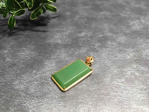 【御珠宫坊】金镶碧玉无事牌 商品图2