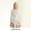 JUDYHUA 胸部镂空设计针织打底上衣 商品缩略图0