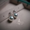 “”月光银冷皮澳白珍珠耳钉 商品缩略图5