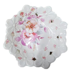 【7.5元/个】Y兴恒峰八角镂空686果盘8.5寸（1115063）