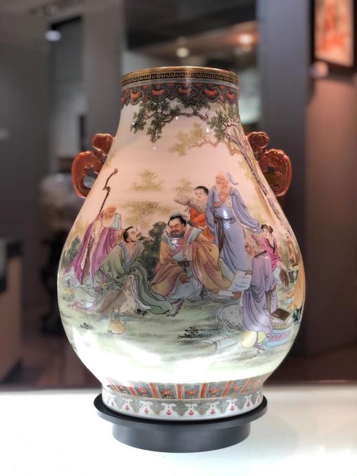 御瓷坊: 粉彩人物，竹林七贤 商品图0