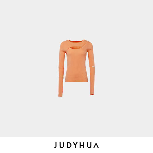 JUDYHUA 胸部镂空设计针织打底上衣 商品图7