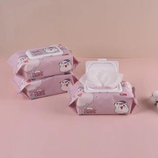 潮小喵粉色湿巾80片2连包 商品图3