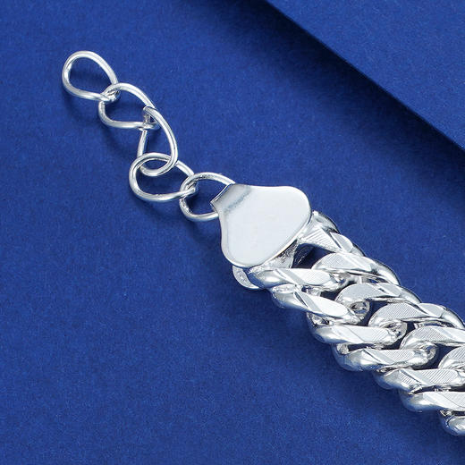 子佩集S990银男士手链【YHSL002】203 商品图3