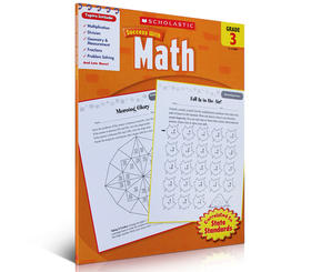 【三年级数学练习册】英文原版绘本 学乐能赢 Scholastic Success with Math,Grade 3 儿童学习英语数学练习册
