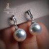 “”月光银冷皮澳白珍珠耳钉 商品缩略图6