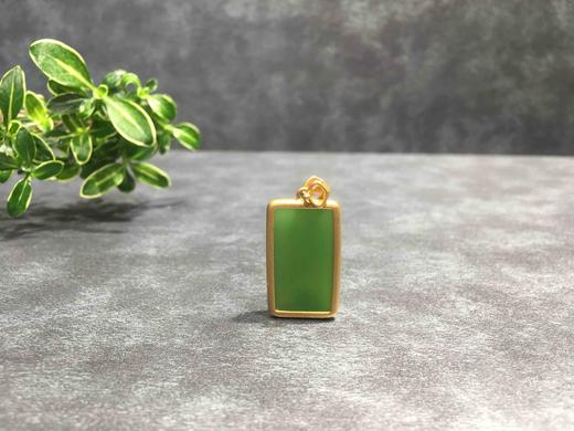 【御珠宫坊】金镶碧玉无事牌 商品图1