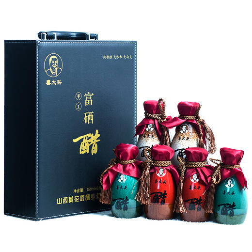 喜大头 手工富硒醋6度礼盒150ml*6瓶 商品图2