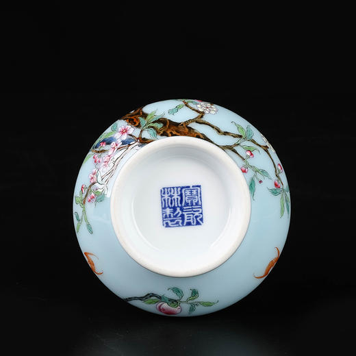 天青粉彩九桃荸荠瓶 商品图4