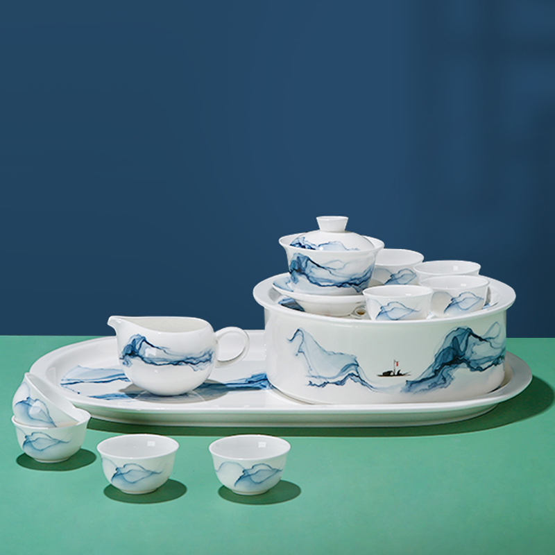 12头静流茶具套装
