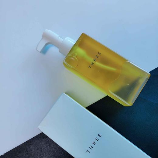 日本小三three洁肤油卸妆油植物温和清洁185ml