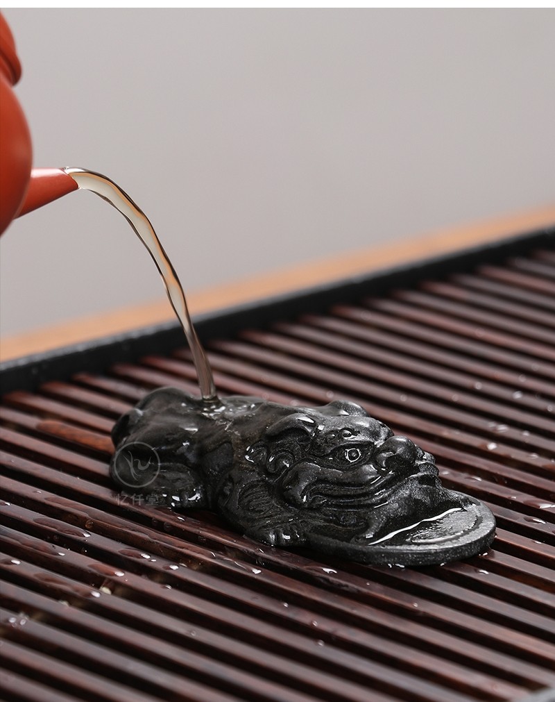 乌金石茶宠摆件招财貔貅