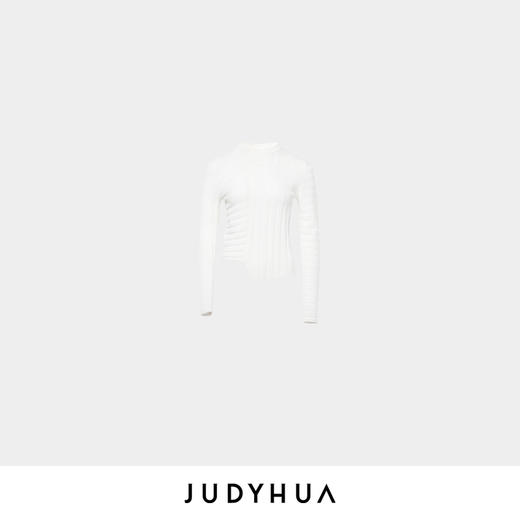 JUDYHUA 下摆不规则设计针织打底上衣 商品图11