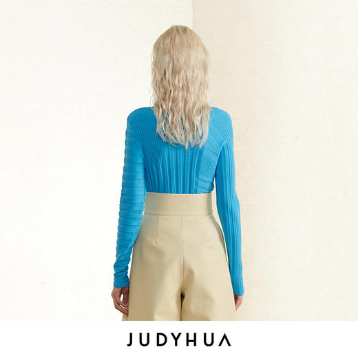 JUDYHUA 下摆不规则设计针织打底上衣 商品图6