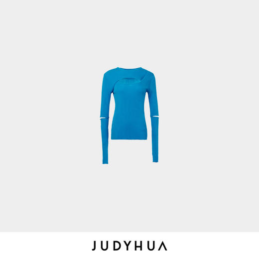 JUDYHUA 胸部镂空设计针织打底上衣 商品图8