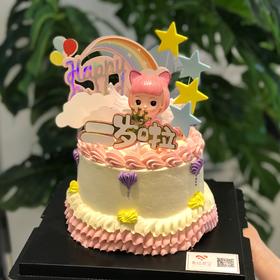 复古娃娃蛋糕（提前两天预定）（进口淡奶油➕水果夹层）