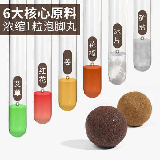 龙源艾草红花老姜花椒泡脚丸泡脚球睡眠中药泡脚药包足浴丸120颗 商品图2