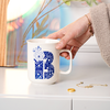 英文字母马克杯 400ml 牡丹纹 商品缩略图1