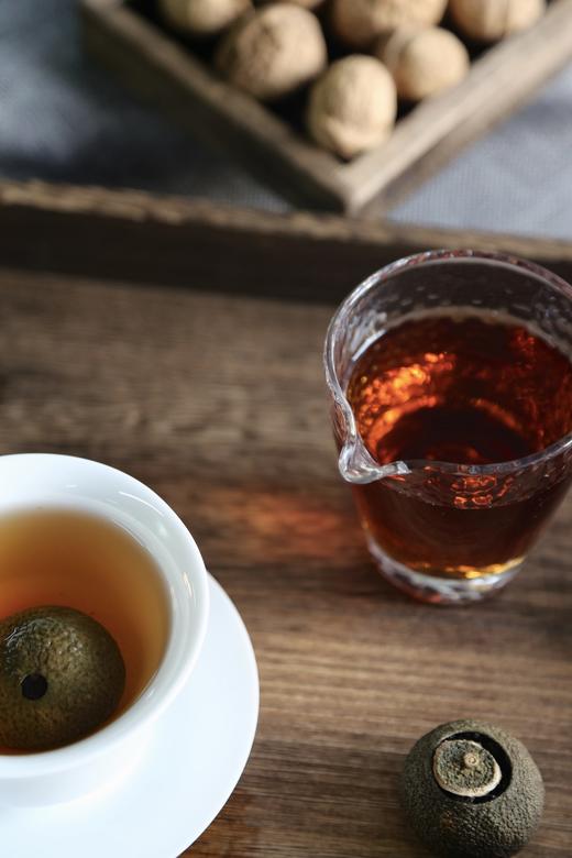 【新会生晒小青柑】暖胃解腻 选用10年金芽普洱制成 茶性温和 250克/罐 商品图5