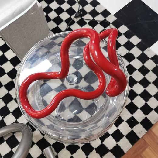 美国中古1982雕塑Tangle Richard Zawitz 红色 带标 商品图0