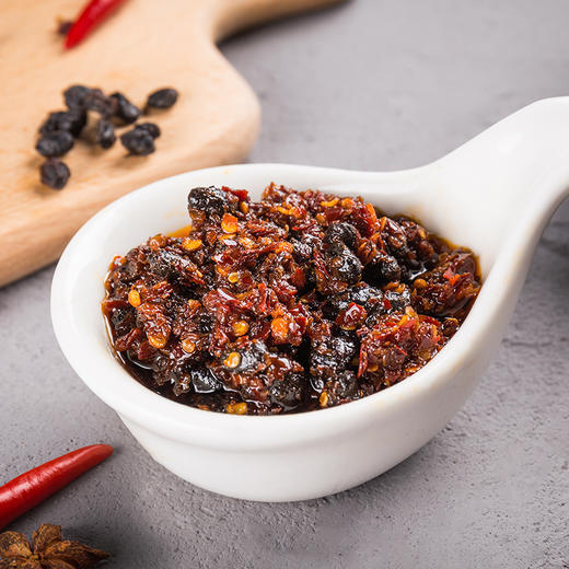 茂德公香辣阳江豆豉酱香辣椒酱农家自制下饭菜拌面酱调味酱225g