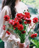 配花-蝴蝶洋牡丹-红色--5支 商品缩略图0