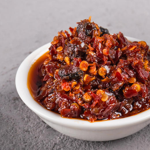 茂德公香辣阳江豆豉酱农家自制下饭菜拌饭酱拌面酱辣椒酱225g*2瓶 商品图2