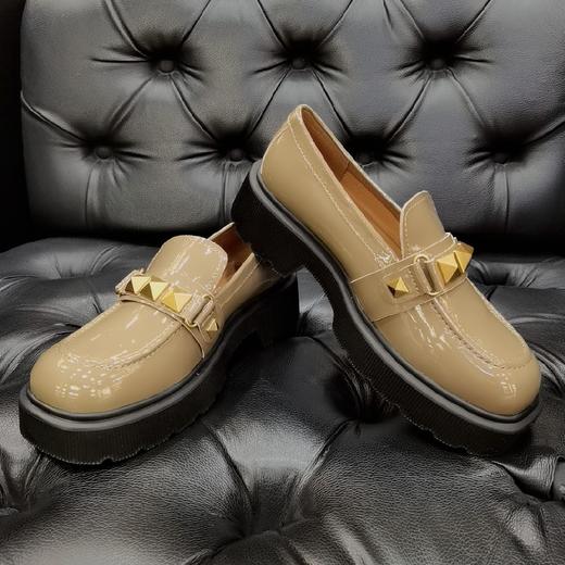 LFGJ    9215   厚底小皮鞋英伦复古时尚金属装饰单鞋。 商品图8