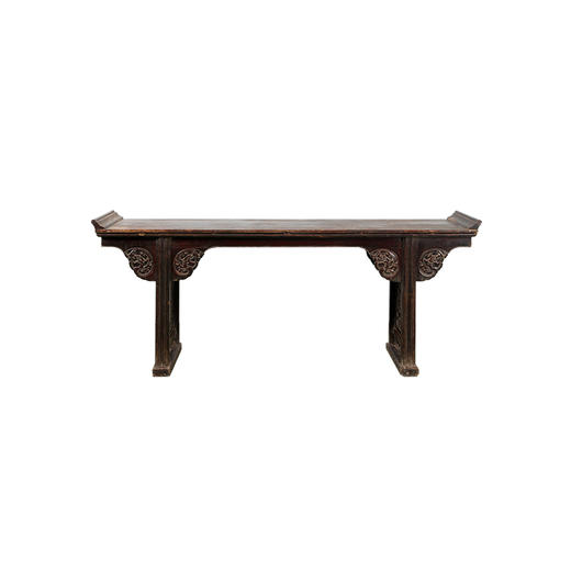 华伦古典家具 雕龙条案 实木 中式仿古 玄关桌 案台 案几 条几 供桌 商品图0