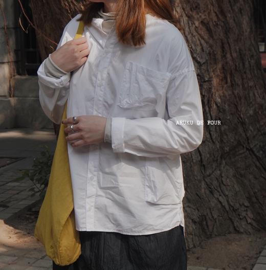 （5折）（g）黑/白口袋衬衫 商品图6