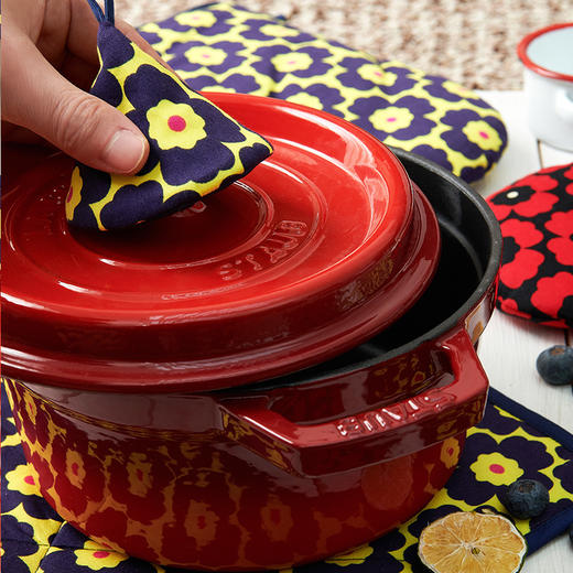 小雏菊厨房套装阳春小镇厨房套件微波炉防烫手套方形餐垫 商品图2